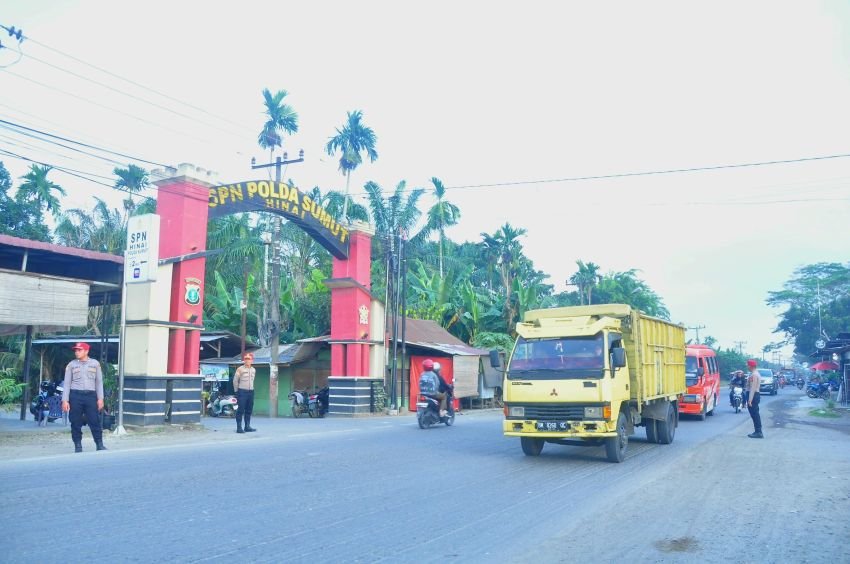 SPN Hinai Gelar Strong Point Hadirkan Rasa Aman dan Kelancaran Lalu Lintas Jelang HUT RI