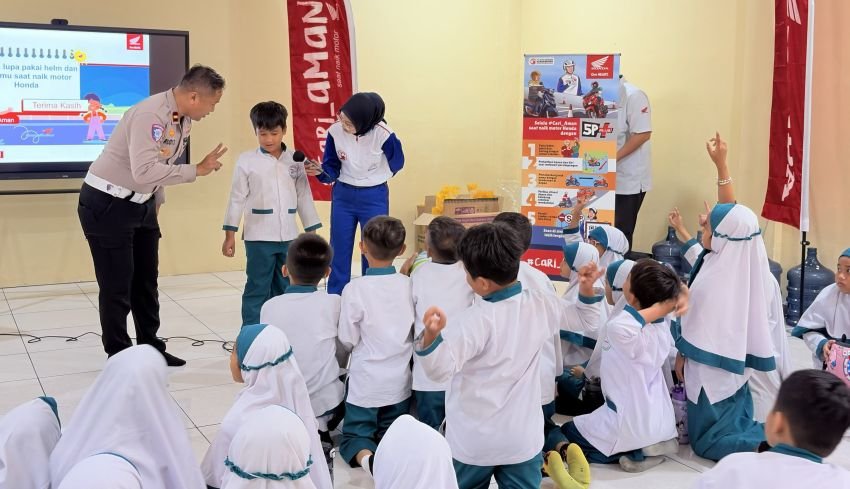 Serunya Belajar Tertib Lalu Lintas Bersama AHM di Hari Anak Nasional