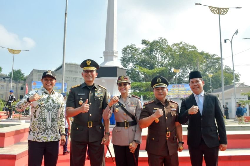 Wabup Adlin Dampingi Pangdam I/BB pada Upacara Peringatan Palagan Utama Medan Area