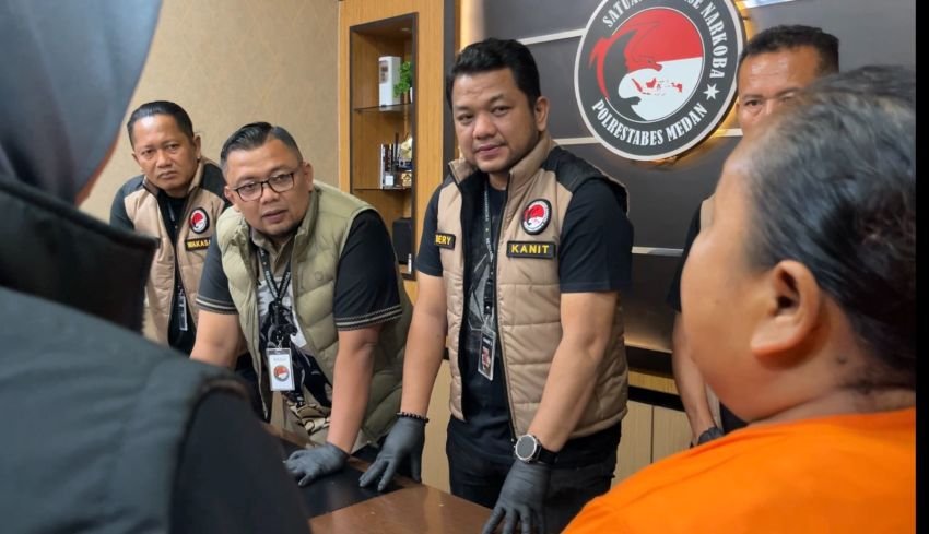 Baru Bebas 2025, IRT Kembali Jual Ganja Diciduk Polrestabes Medan