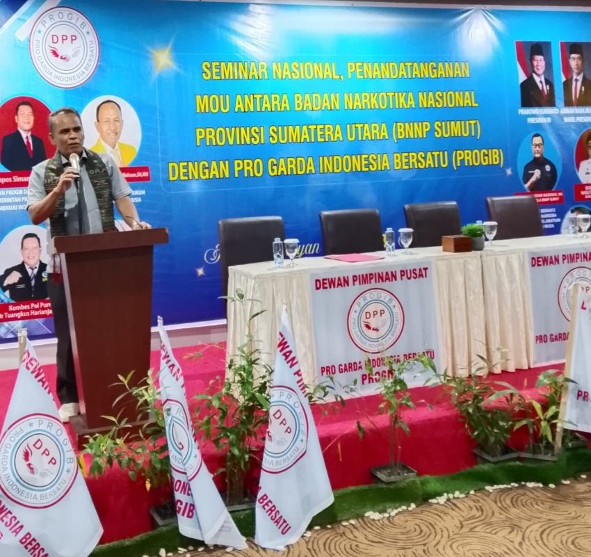 Dr Maruli Siahaan, SH.MH  Dukung Sinergi Pencegahan Narkoba melalui Seminar Nasional dan Penandatanganan MoU BNNP Sumut&ndash;PROGIB