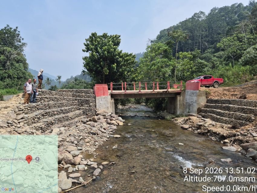 Pembangunan Jembatan Hadataran dan Aek Siangkaton Garoga Wujud Nyata Pemulihan Mobilitas Masyarakat