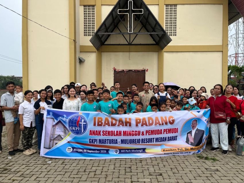 Wisata Rohani Anak Sekolah Minggu HKBP Marturia Muliorejo, Maruli Siahaan: Pembinaan Iman dan Karakter Generasi Muda Gereja Harus Didukung