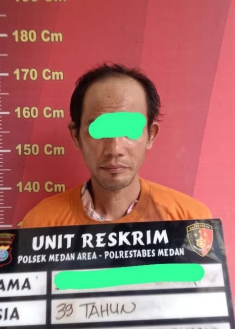 Pecandu Nekat Bongkar Rumah Warga Demi Beli Sabu : Pelaku Diborgol Polsek Medan Area