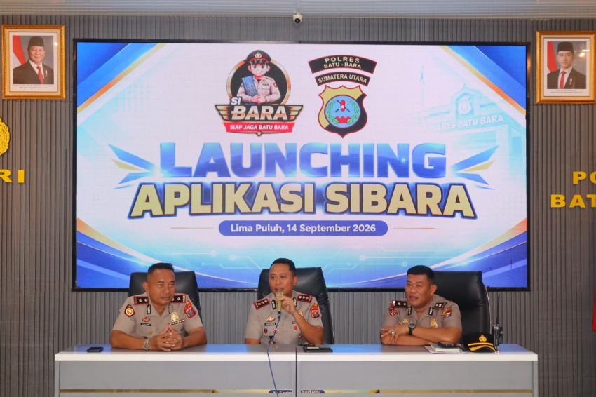 Perkuat Pelayanan Berbasis Teknologi , Polres Batu Bara Launching Aplikasi SI BARA