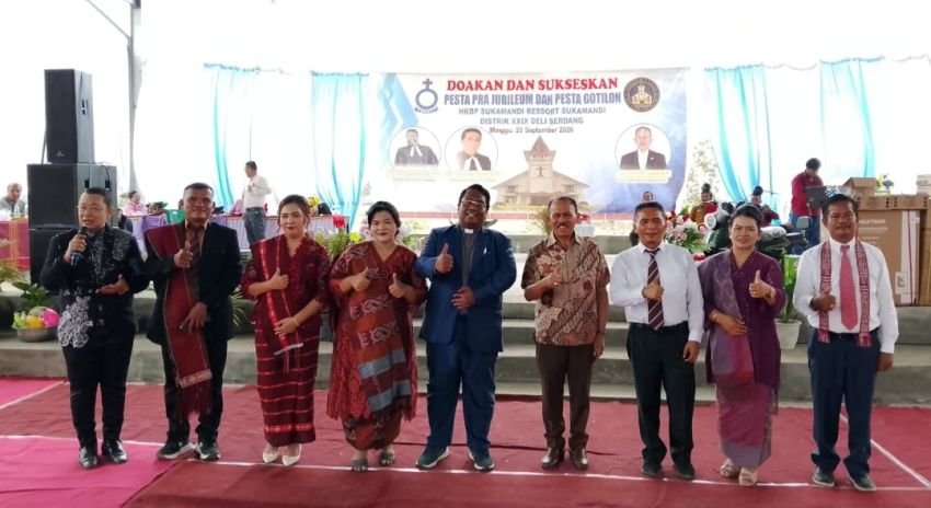 Komitmen Jalin Silaturahmi dalam Pelayanan Gereja, Maruli Siahaan Hadiri Pesta Gotilon HKBP Sukamandi Distrik XXIX Deli Serdang