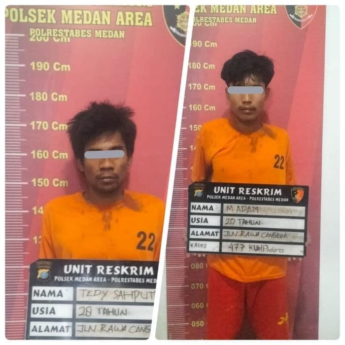 Curi AC Di Jalan Tuba, Dua Pengangguran Dibekuk Unit Reskrim Polsek Medan Area