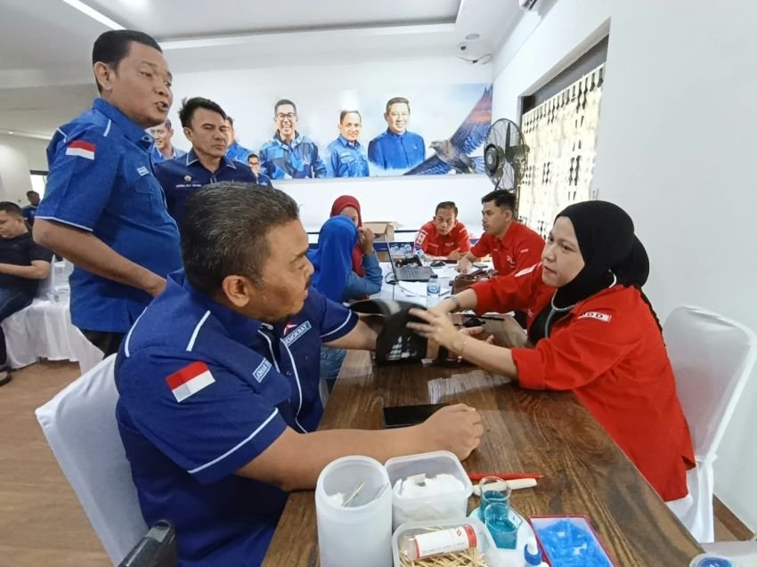 DPD PD Sumut Gelar Donor Darah: "Darah Demokrat untuk Ibu Pertiwi"