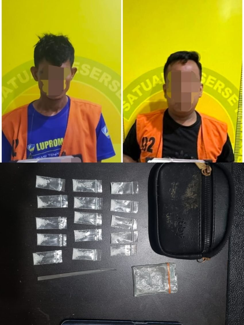 Jual Sabu, Dua Warga Tanjung Morawa Ditangkap Polresta Deli Serdang
