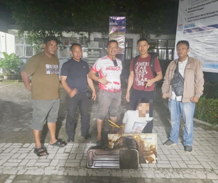 Polisi Ringkus Pencuri Kompresor AC SMAN 1 Dolok Masihul, Satu Buron