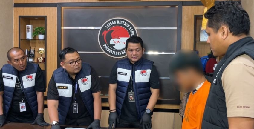 Gawat !! Cari Modal Nikah, Seorang Pemuda Nekat Jual Narkoba : Pelaku Diboyong Polrestabes Medan