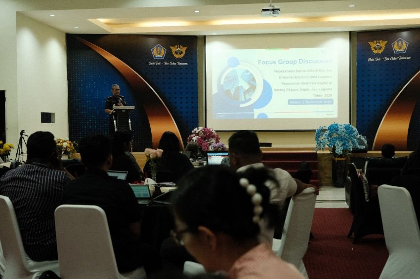 Bea Cukai Belawan Ikuti FGD Survei Efektivitas Layanan Digital Ekspor, Impor, dan Logistik