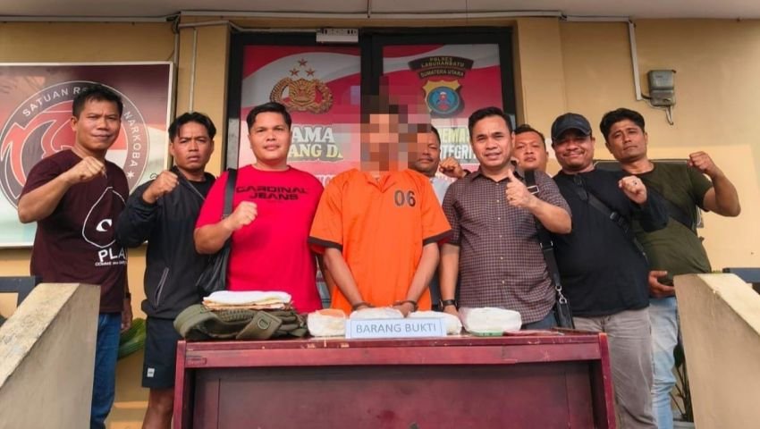 Komitmen Dandim 0209/LB dan Kapolres Labuhanbatu Terbukti, 4 Kg Sabu Diamankan di Dalam Bus ALS