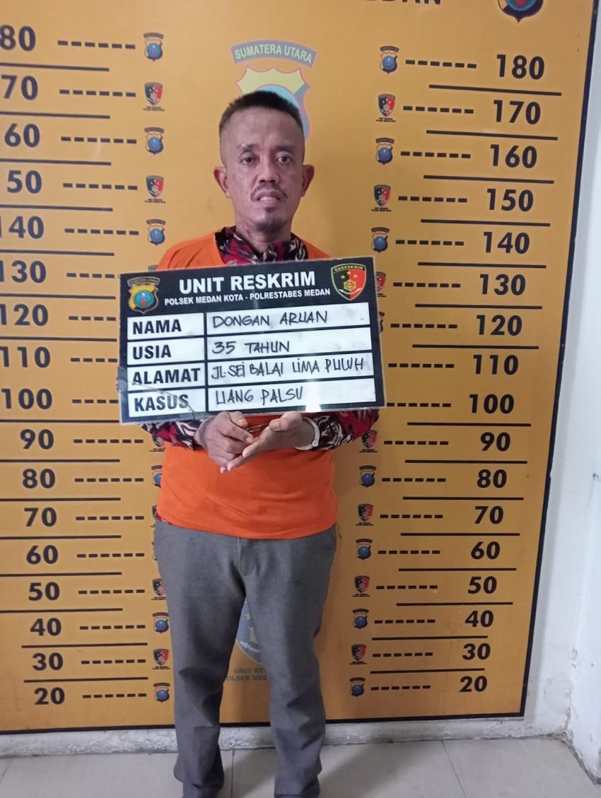 Belanja Bawang Dengan Uang Palsu di Pasar Simpang Limun, Pria Asal Batubara Ditangkap Polsek Medan Kota