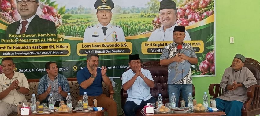 Sugiat Santoso Apresiasi Ketahanan Pangan Pondok Pesantren Al-Hidayah Kutalimbaru