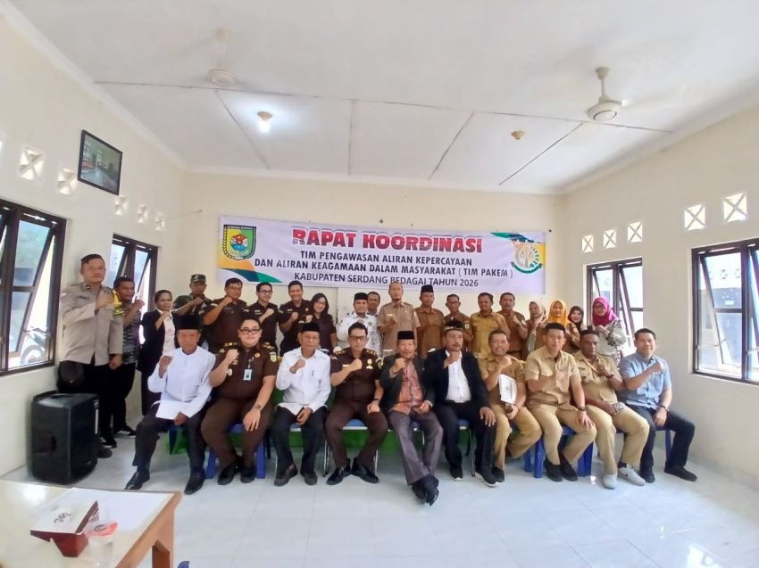 Perkuat Sinergi dan Jaga Kerukunan, Kejari Sergai Gelar Rakor PAKEM