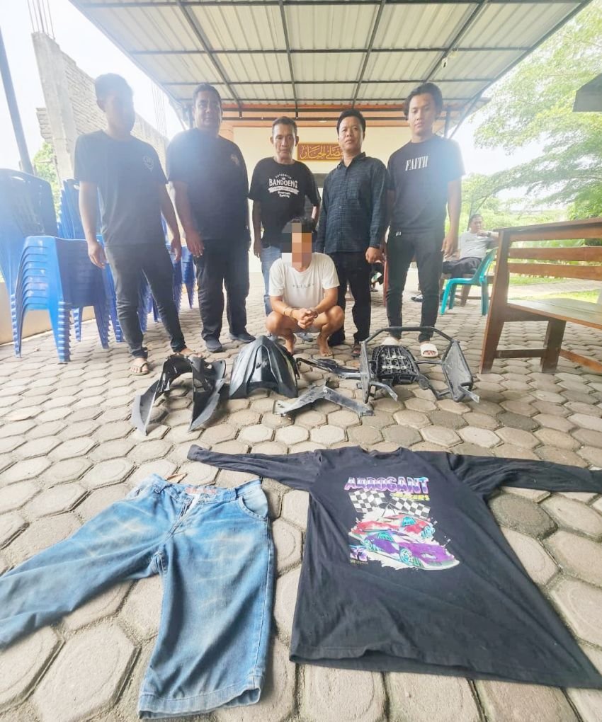 Nekat Curi Honda Beat di Alun-alun Sergai, Akhirnya Masuk Sel