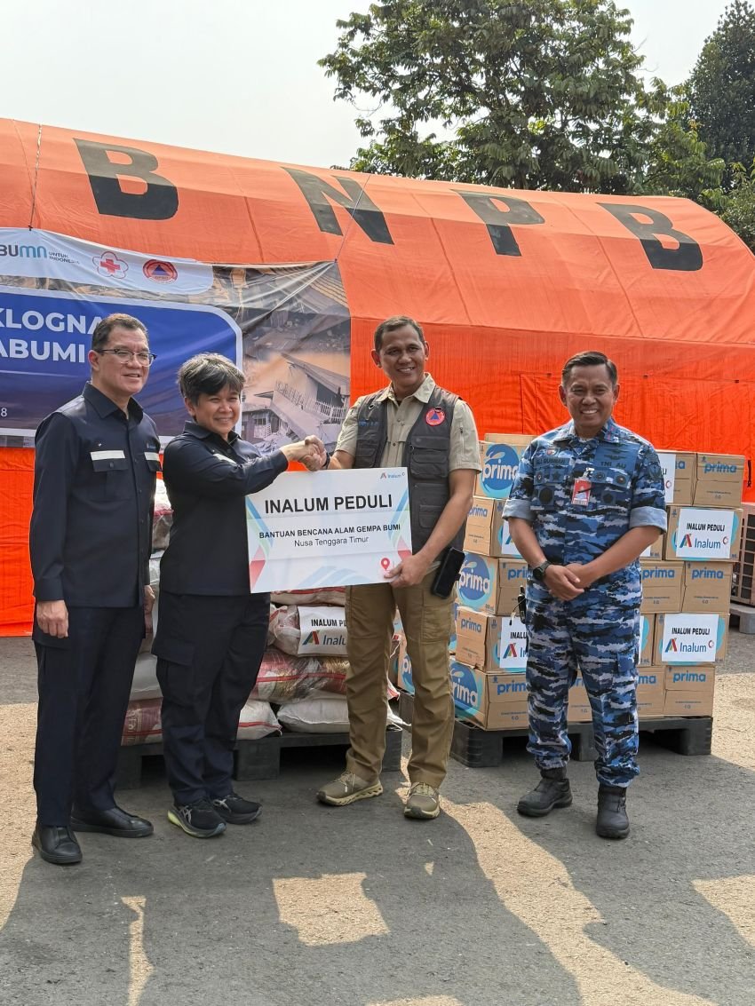 Solidaritas Jadi aksi Nyata,INALUM Kirim Bantuan & Relawan Untuk Korban Gempa NTT