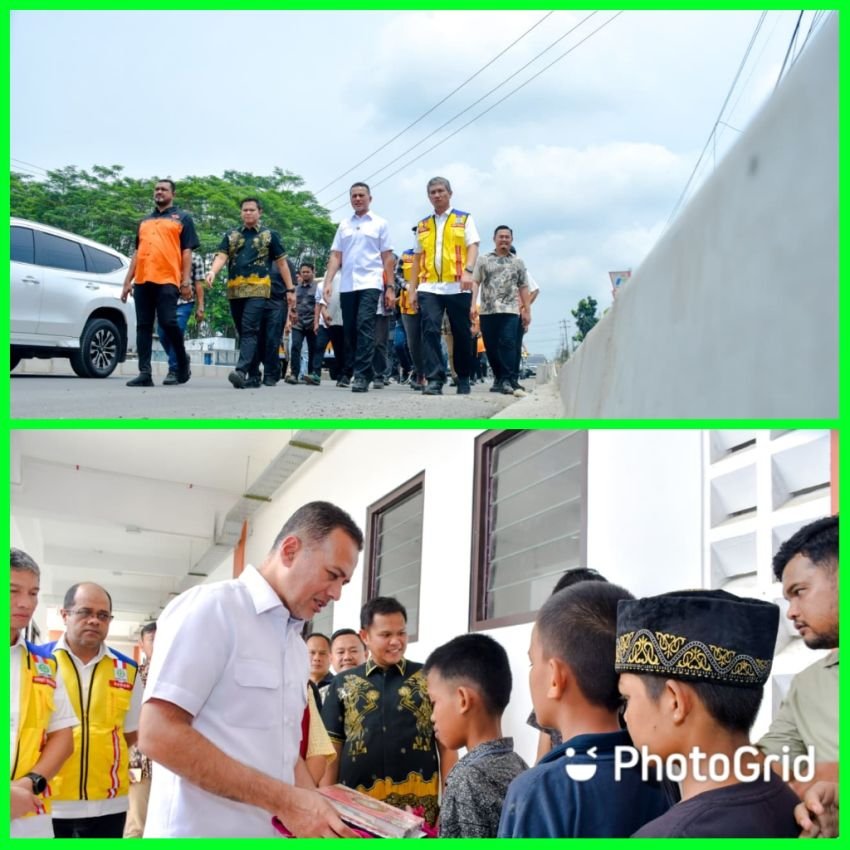 Didampingi Wabup, Musa Rajekshah Tinjau Jalan Nasional dan Operasional Sekolah Rakyat di Sergai