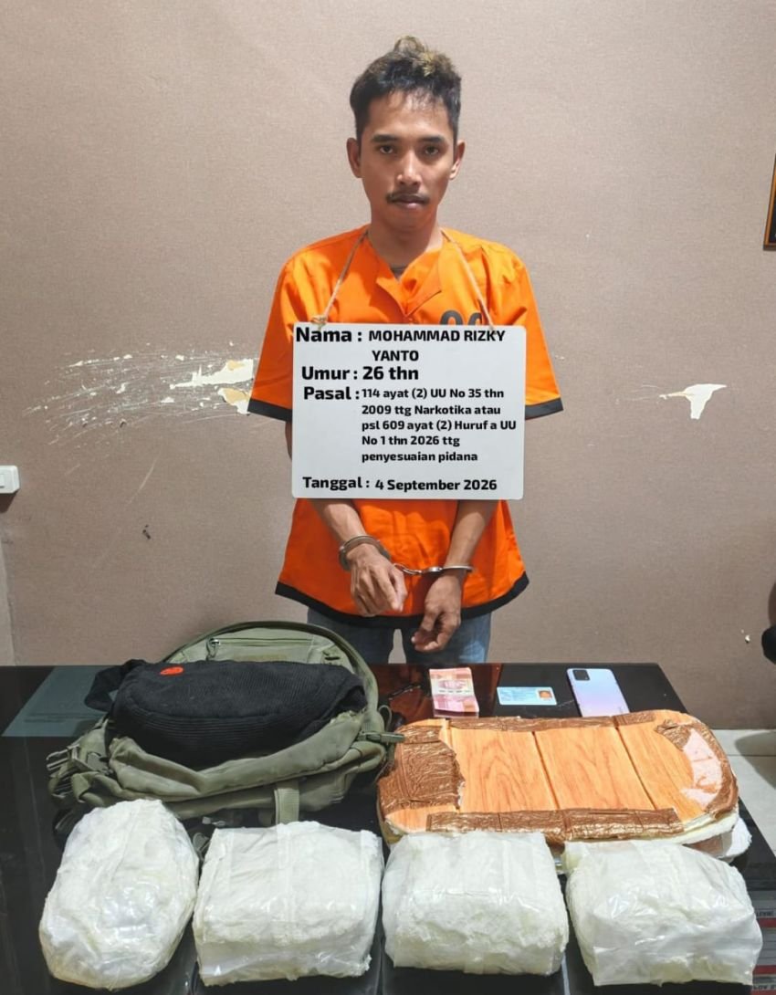 -4 Kg Sabu yang Diamankan TNI-Polri di Labuhanbatu, Ternyata Jaringan Internasional
