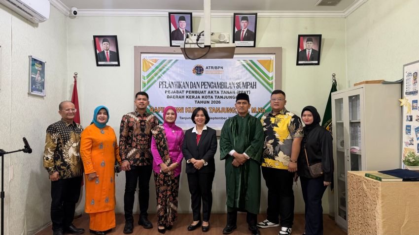 Rafika Dwi Kurnia Tanjung Dilantik Jadi PPAT Kota Tanjungbalai