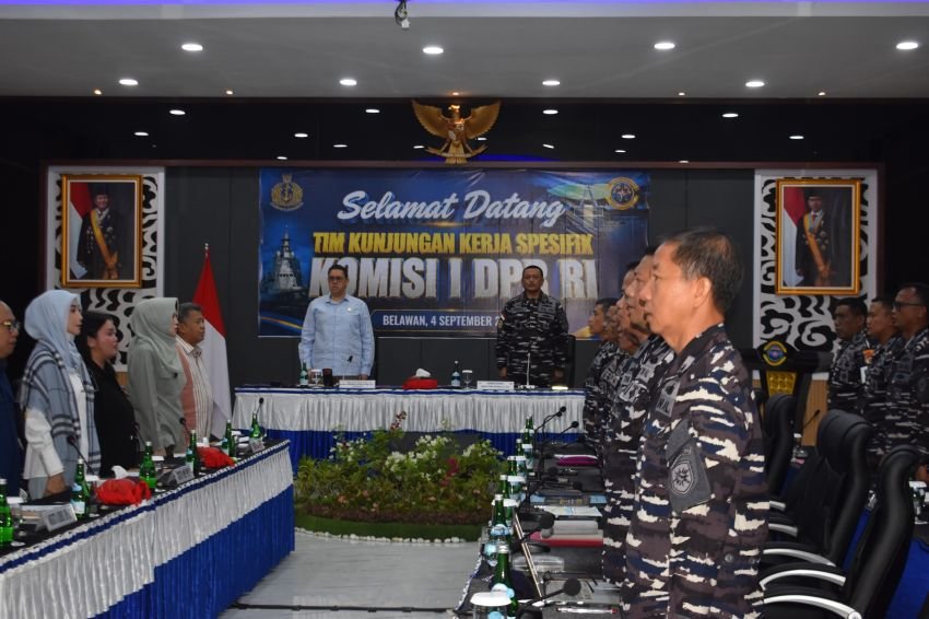 Komisi I DPR RI Kunjungan Kerja Spesifik Dorong Kodaeral I Perkuat Logistik Dan Patroli Laut