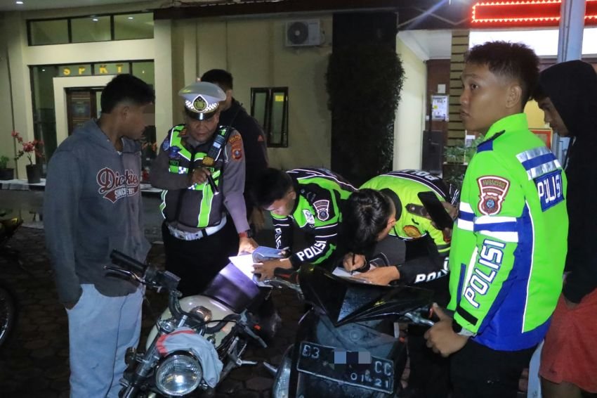 Polres Samosir Sikat 17 Motor Knalpot Brong, 41 Personel Dikerahkan