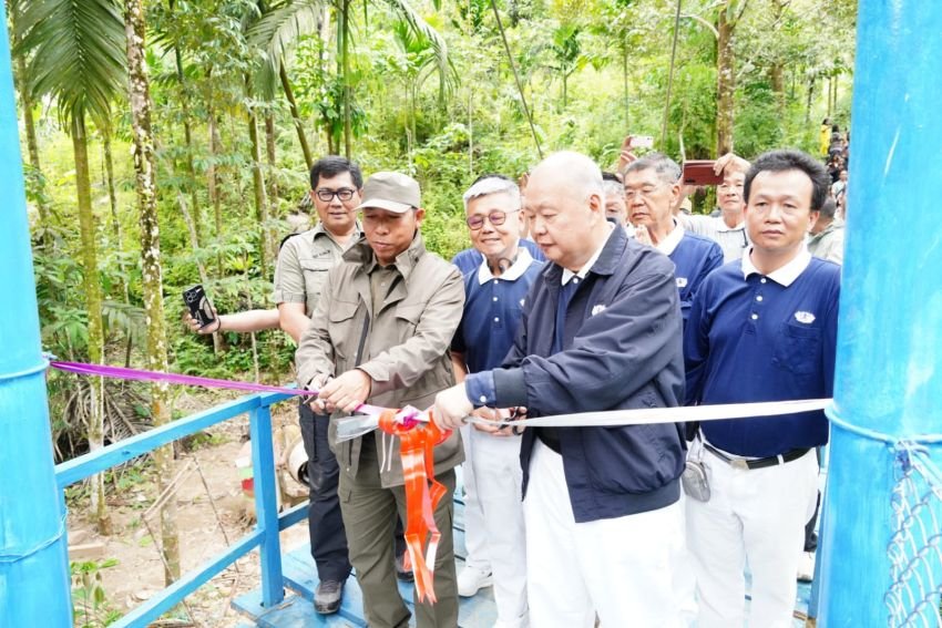 Dibangunan Secara Swadaya, &lrm;Jembatan Cinta Kasih Aek Poring Siantar Naipospos Diresmikan
