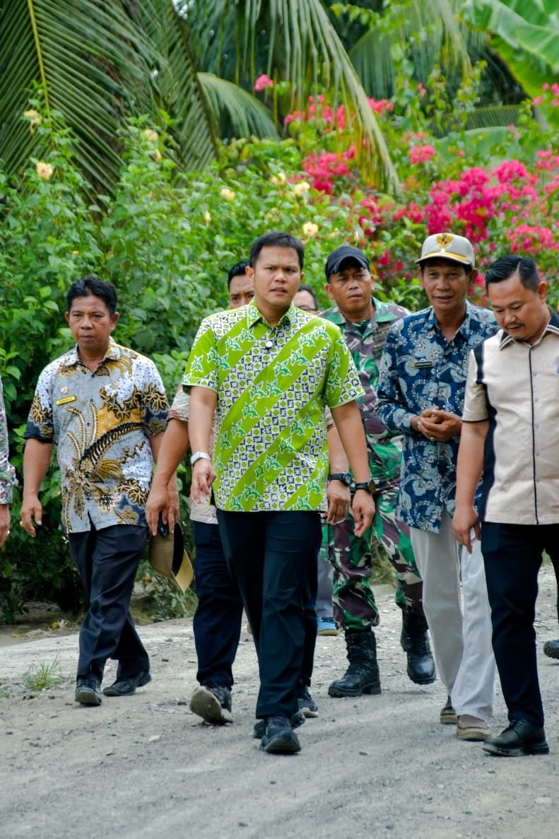 Wabup Sergai Kembali Tinjau Pembangunan Ruas Jalan, Kali ini di Penaga Desa Juhar Bandar Khalifah