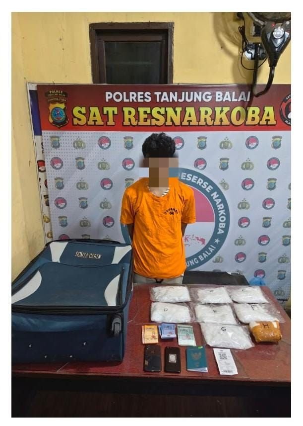 Sat Narkoba Polres Tanjung Balai dan Bea Cukai Gagalkan Penyelundupan 4,04 Kg Sabu Asal Malaysia