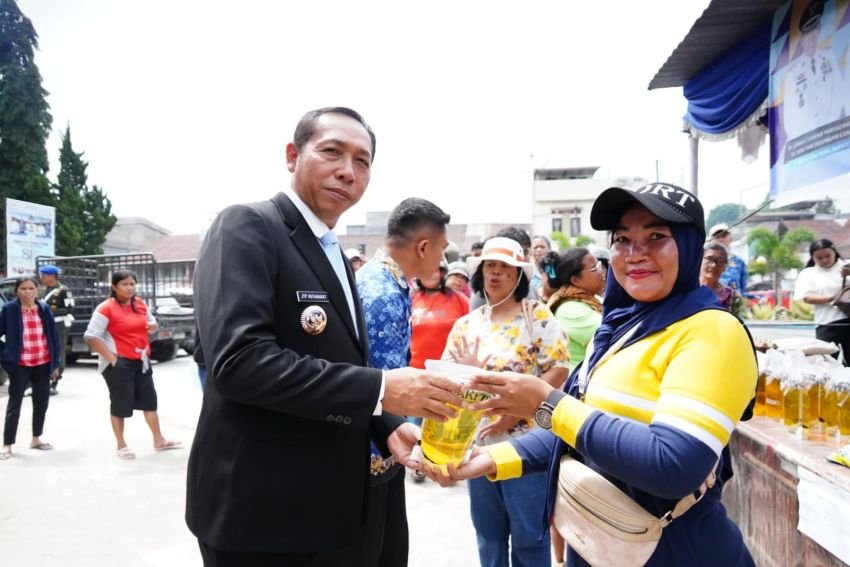 Gerakan Pangan Murah Di Tarutung Kolaborasi Dengan BI Cabang Sibolga dan Perum Bulog