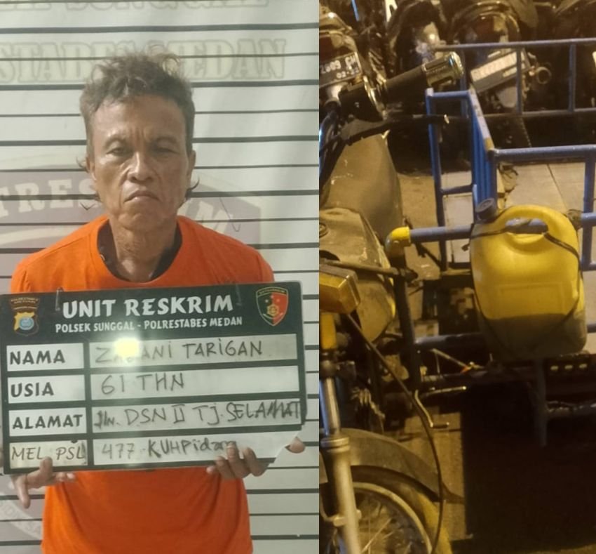 Saat Patroli, Personil Polsek Sunggal Amankan Pencuri Betor Milik Mahasiswa