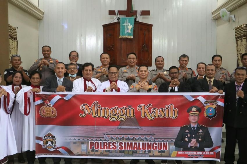 Safari Minggu Kasih di Gereja HKBP Serbelawan, Kapolres Simalungun: Polisi Bersama Masyarakat Hadir Melindungi, Mengayomi, dan Melayani