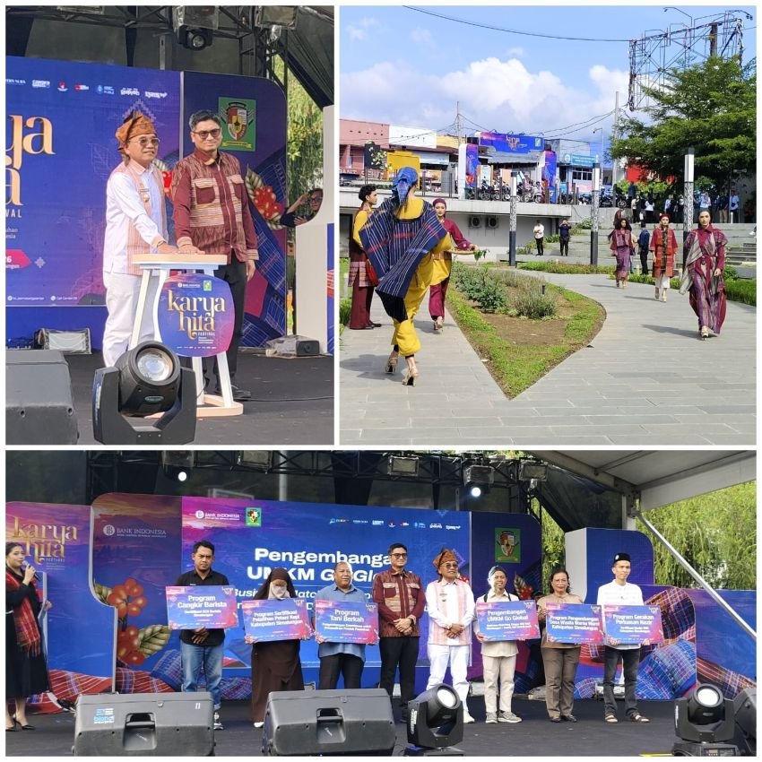 Ditandai Penekanan Tombol Sirene , Kepala KPwBI Pematangsiantar Bersama Bupati Simalungun Tutup Karya Hita Festival 2006