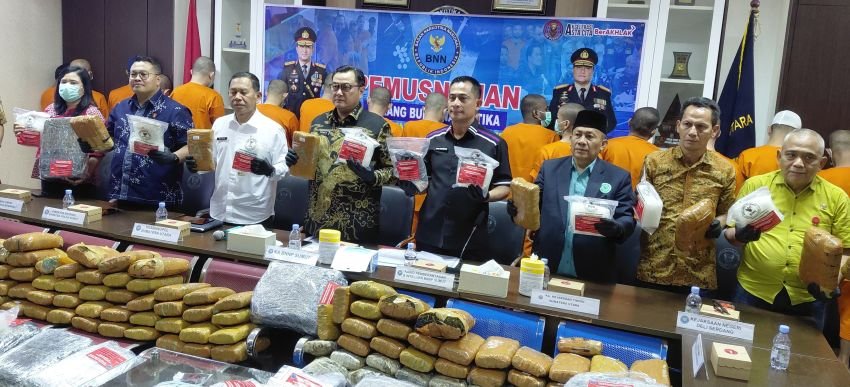 Tempo 4 Bulan, BNNP Sumut Musnahkan 10 Kg Sabu & Ratusan Kilo Ganja