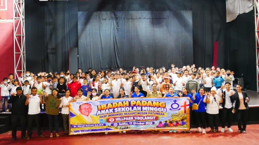 Maruli Siahaan Dukung Pembentukan Iman dan Karakter Generasi Muda Gereja Lewat Wisata Rohani Anak Sekolah Minggu HKBP Immanuel Patumbak