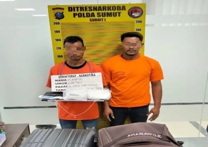 Coba Bawa 1 Kg Sabu ke Kendari Sulteng, Dua Warga Aceh Ditangkap di Bandara KNIA