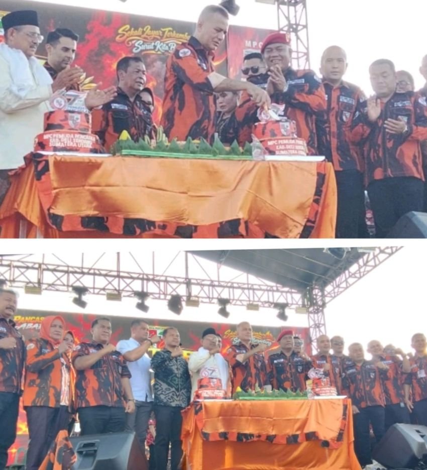 Puncak HUT ke-67, Pemuda Pancasila Deli Serdang Bagi-Bagi Beras : Kata Ijeck PP Lahir Bukan Untuk Kepentingan Sesaat