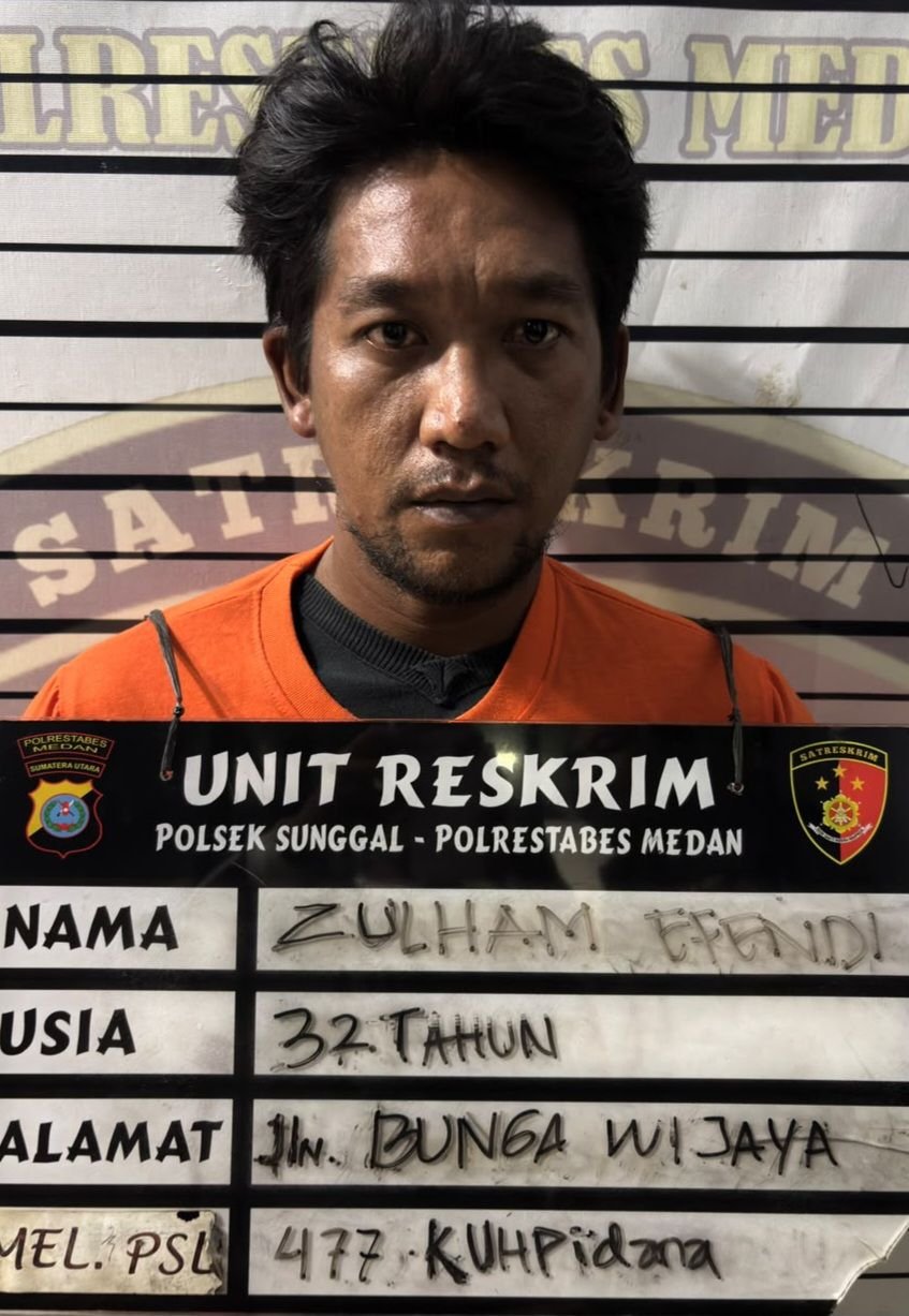 Polsek Sunggal Ungkap Kasus Pembobolan Apotek : Satu Ditangkap, Dua Pelaku Lagi Diburu