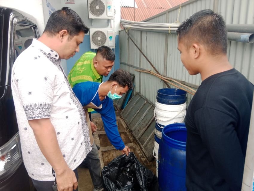 Perkim LH Sergai Tinjau Limbah SPPG Rampah Kiri Diduga Masuk Pekarangan Warga