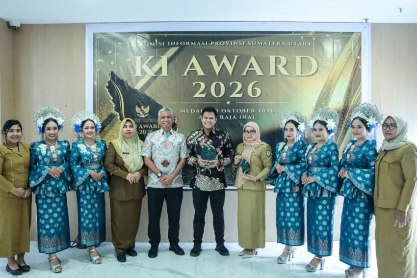 Sergai Raih Dua Penghargaan Keterbukaan Informasi Publik Sumut Award 2026