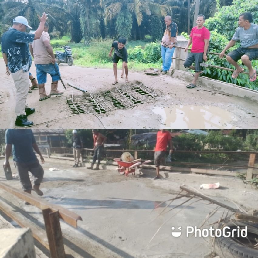 Kebun Silau Dunia Perbaiki Jembatan Dukung Aksebilitas Masyarakat dan Kelancaran Operasional Perusahaan&nbsp;