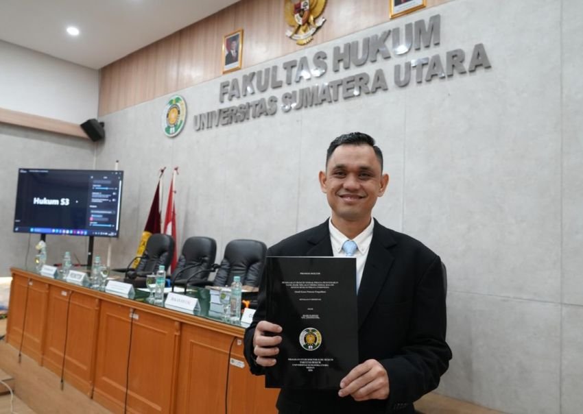 Rusdi Marzuki Raih Gelar Doktor Ilmu Hukum USU : Disertasi Pencemaran Nama Baik Via Media Sosial