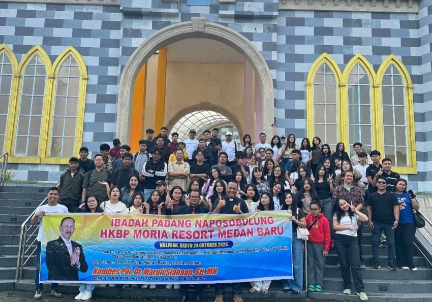 Maruli Siahaan Dukung Wisata Rohani 79 Naposo Bulung HKBP Moria, Perkuat Kebersamaan Generasi Muda Lewat Iman