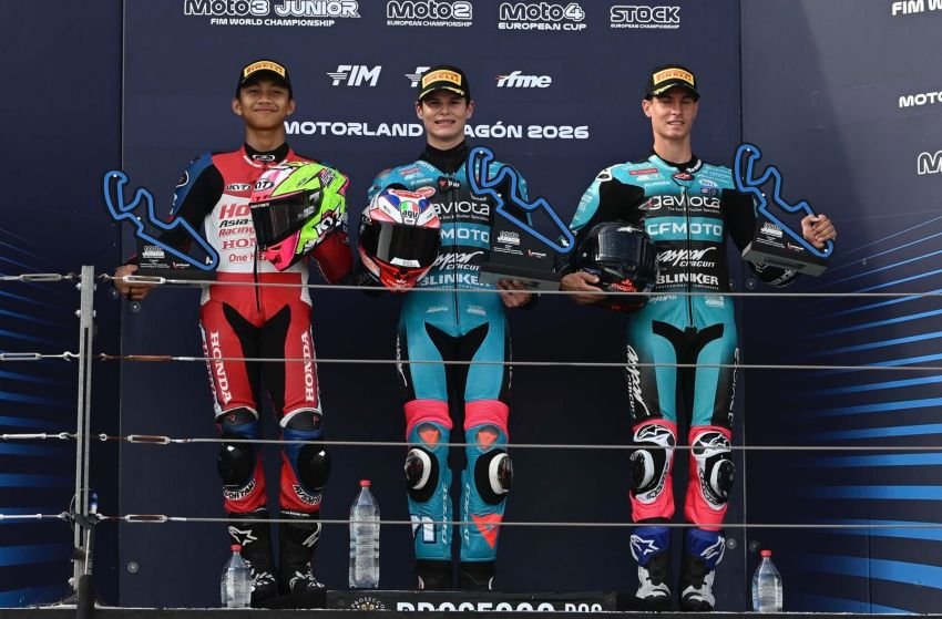 Melesat di Aragon, Ramadhipa Jaga Peluang Tembus Tiga Besar Moto3 Junior