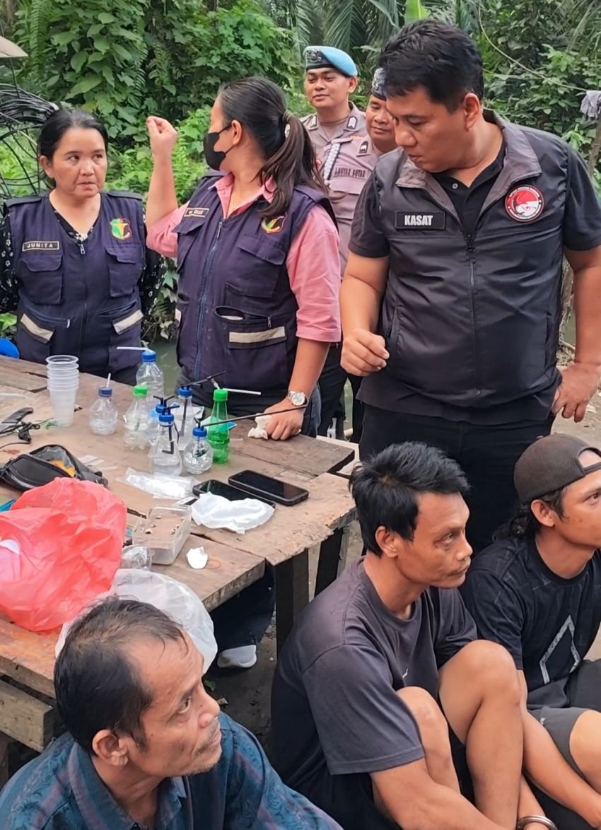 Tiga Sarang Narkoba Di Tanjung Morawa Digerebek, 7 Pemakai Diamankan