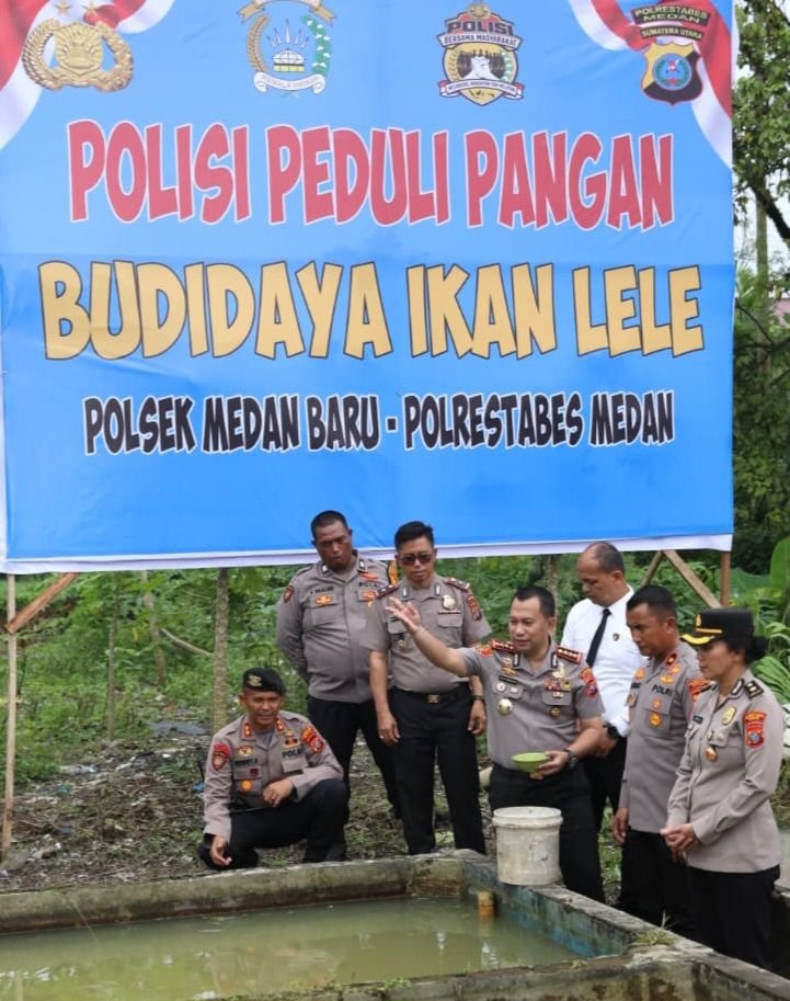 Ciptakan Kamtibmas, Polrestabes Medan Juga Budidayakan 16.000 Bibit Ikan Lele : Dukung Program Ketahanan Pangan Polri