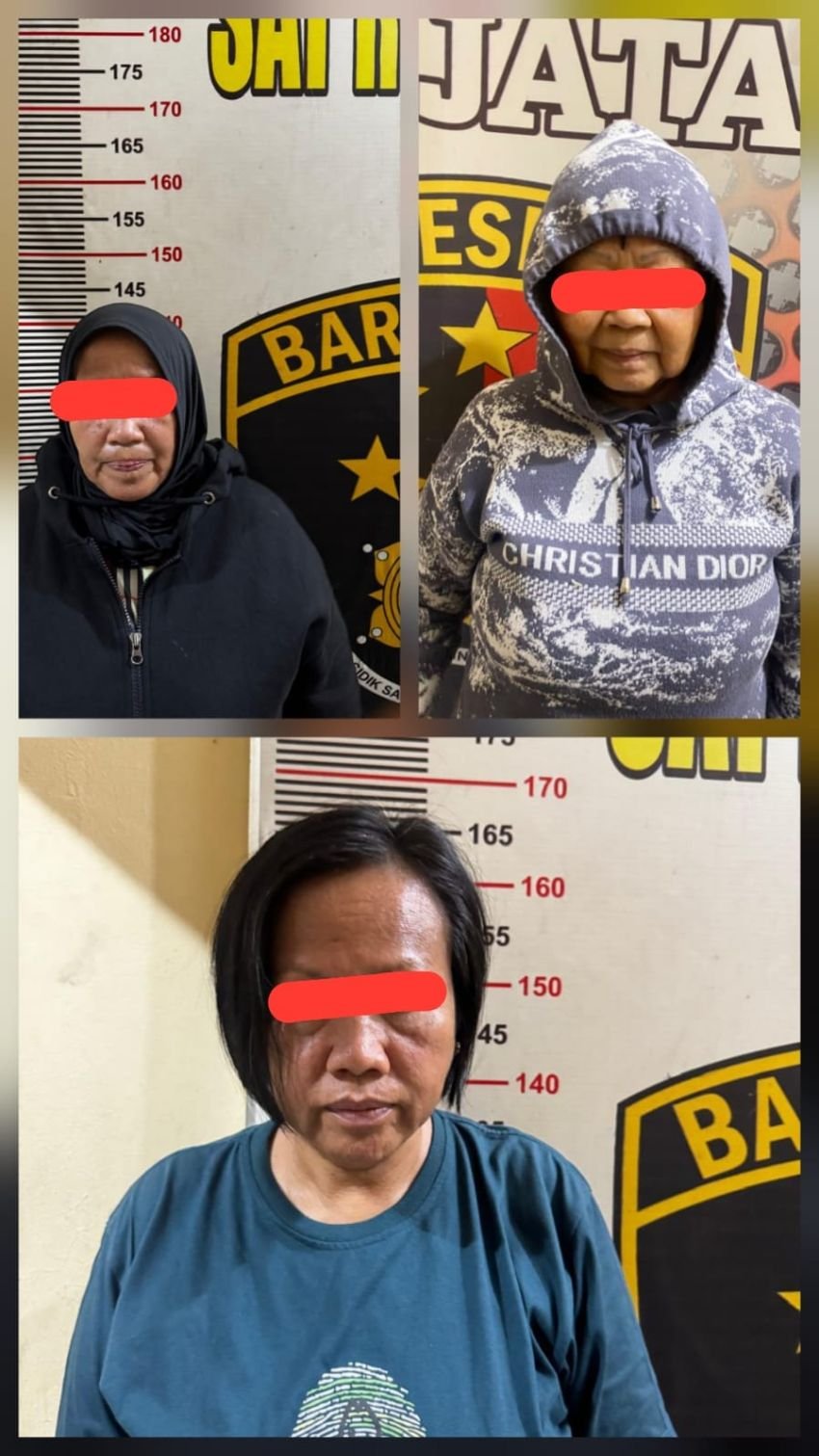 Curi Emas di Lima Puluh , Satreskrim Polres BB Tangkap 3 Pelaku Wanita di di Kota Nopan