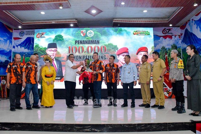 Pemuda Pancasila Tanam 100.000 Pohon di Sumut, Dukung Gerakan Tobat Ekologis Nasional