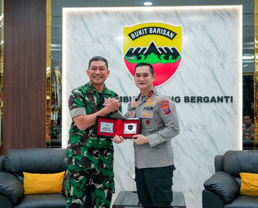 Kapolda Sumut Silaturahmi ke Kodam I/BB, Perkuat Sinergi TNI-Polri
